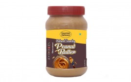 Gourmet Delicacy Natural Crunchy Peanut Butter, Unsweetened  Plastic Jar  1 kilogram